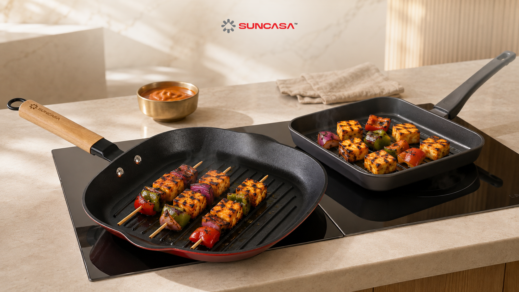 Non-Stick vs Cast Iron Grill Pans For Tandoori Recipes