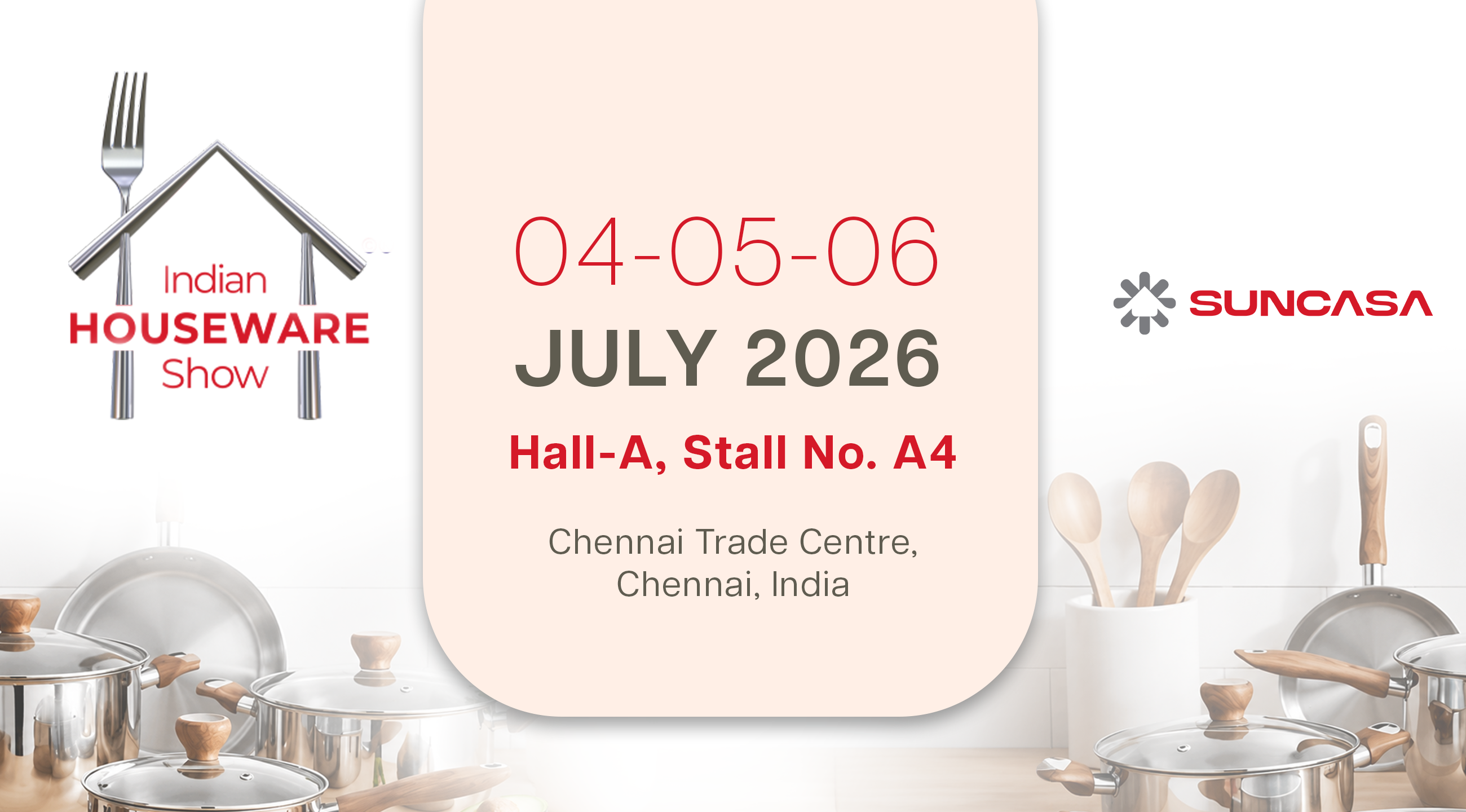Suncasa Home Brings Innovative Housewares to IHS 2026 in Chennai