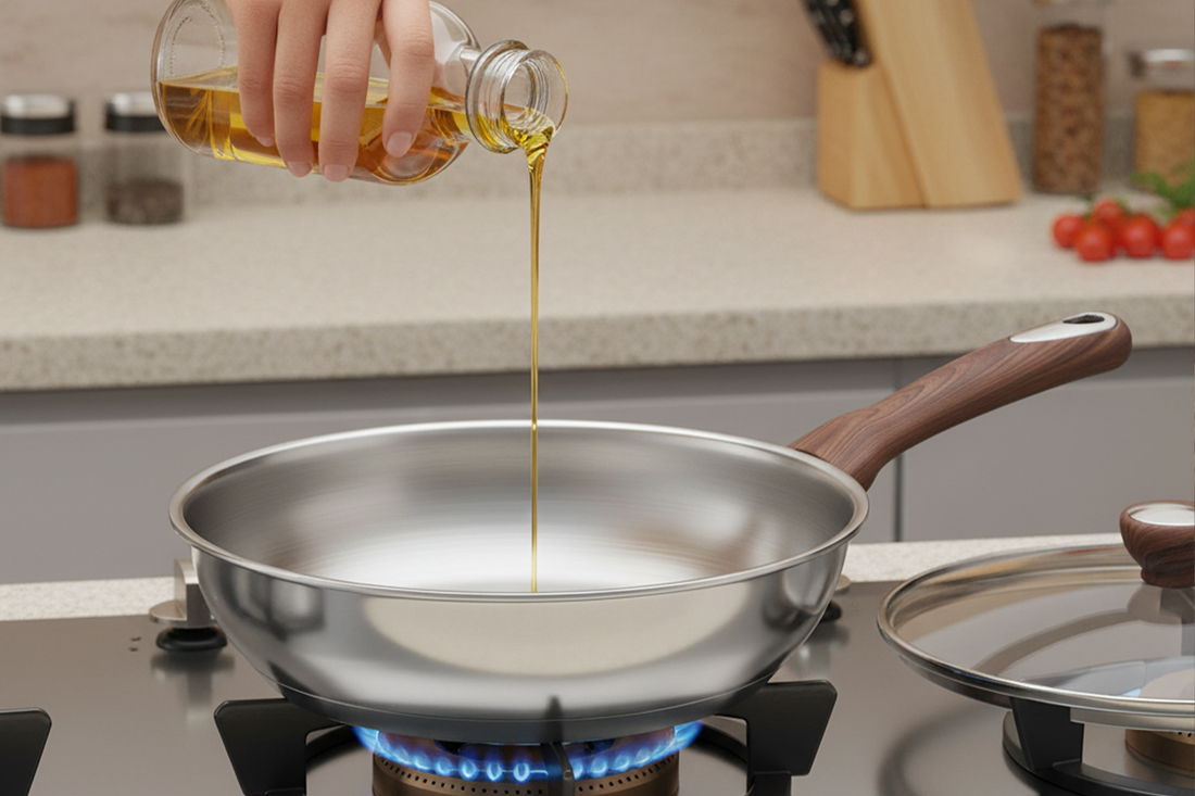 How to Cook in a Stainless Steel Pan | SUNCASA India