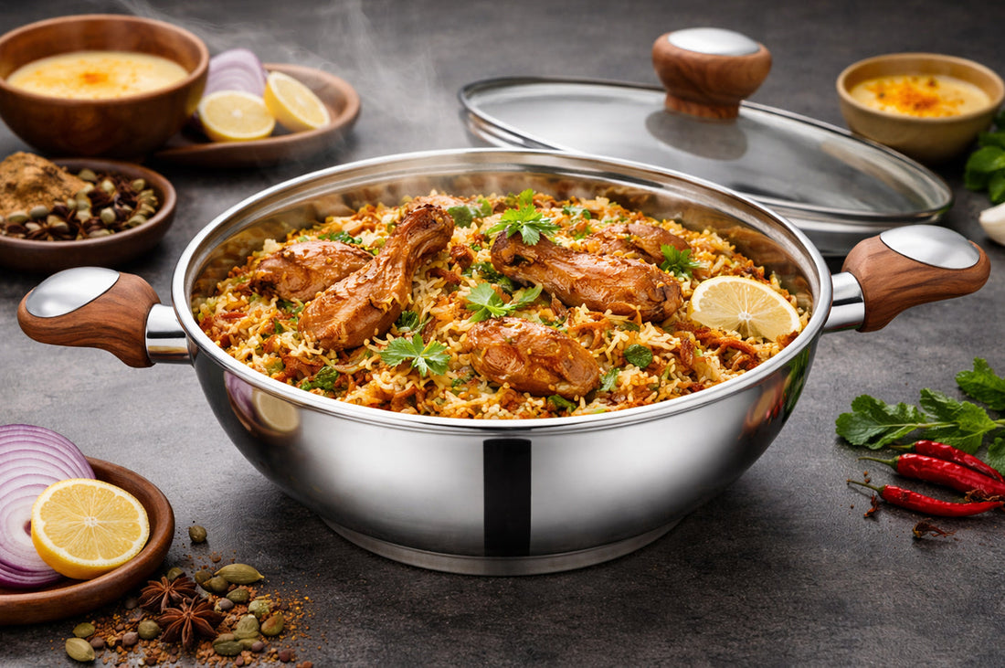 Biryani at Home: Step-by-Step Guide for Dum Biryani in a Deep kadai