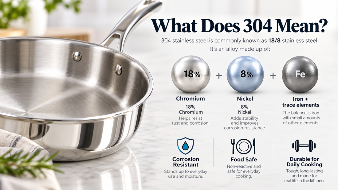 304 Stainless Steel Cookware: What Does 304 Grade Mean?