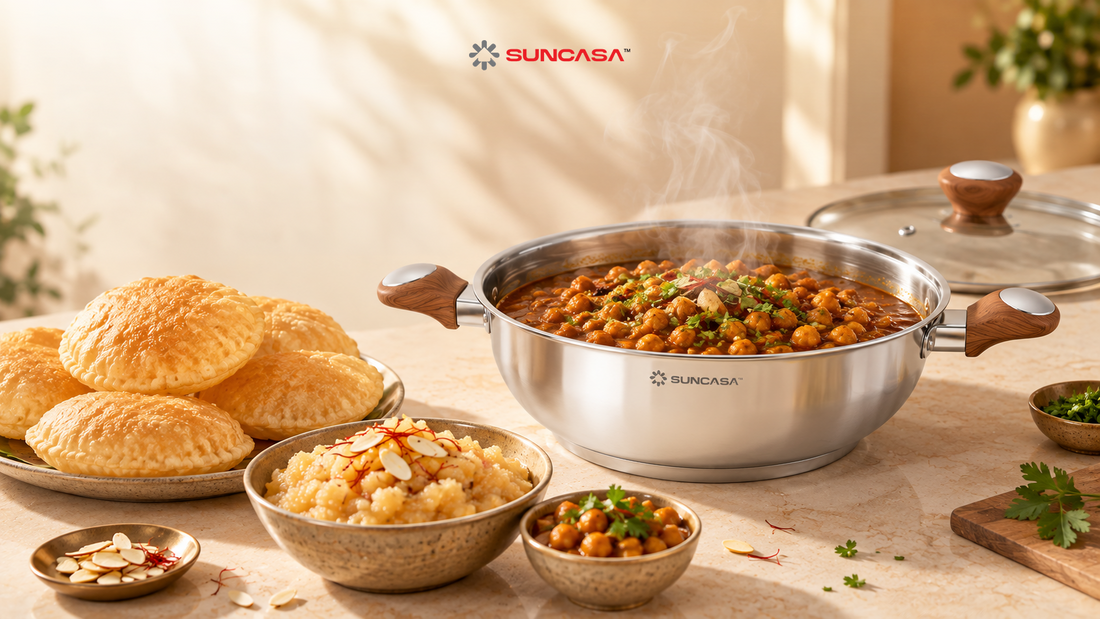 Easy Halwa Puri Chana Recipe for Navratri Ashtami Prasad