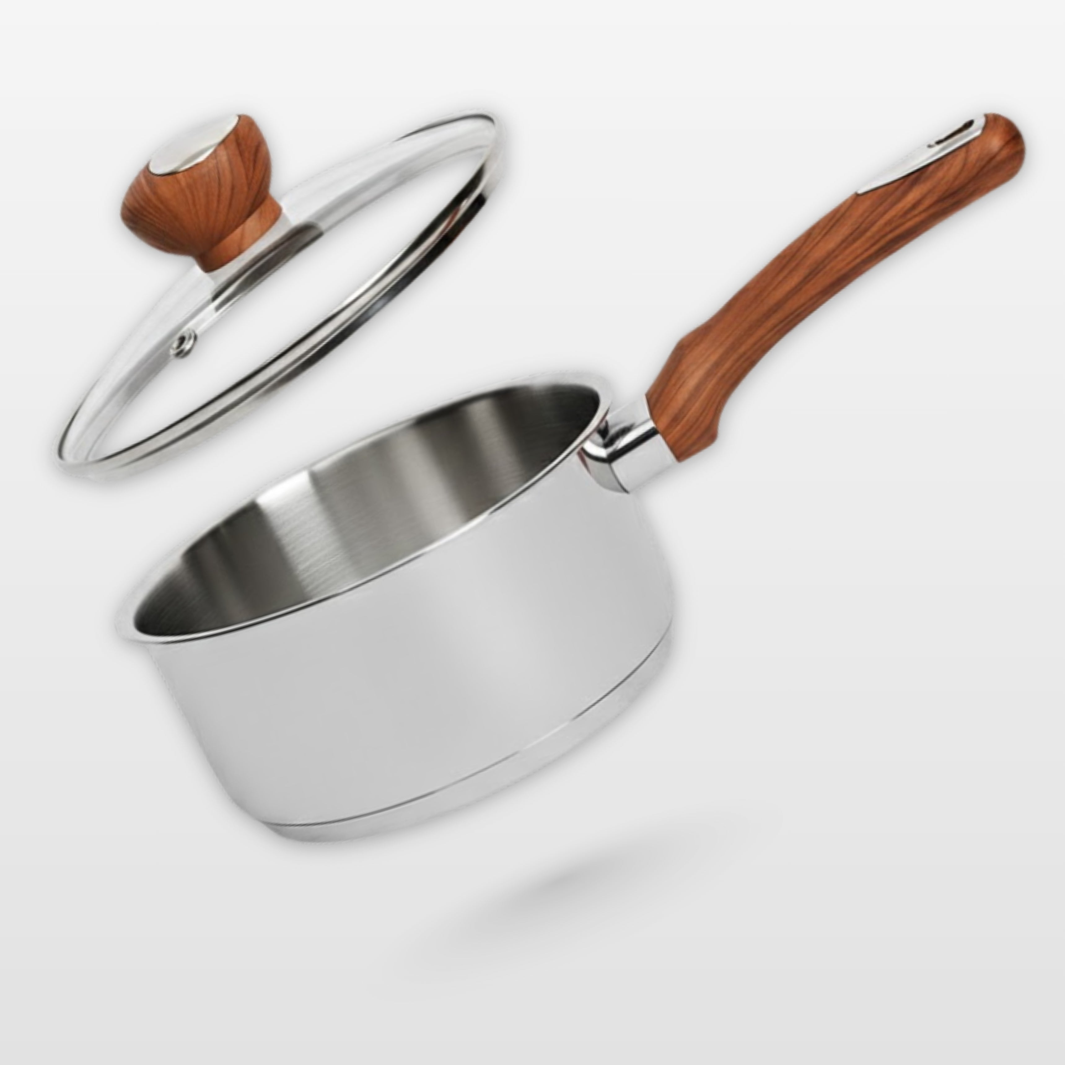 SUNCASA Impact Pro Luxe Saucepan with Glass Lid, 16cm