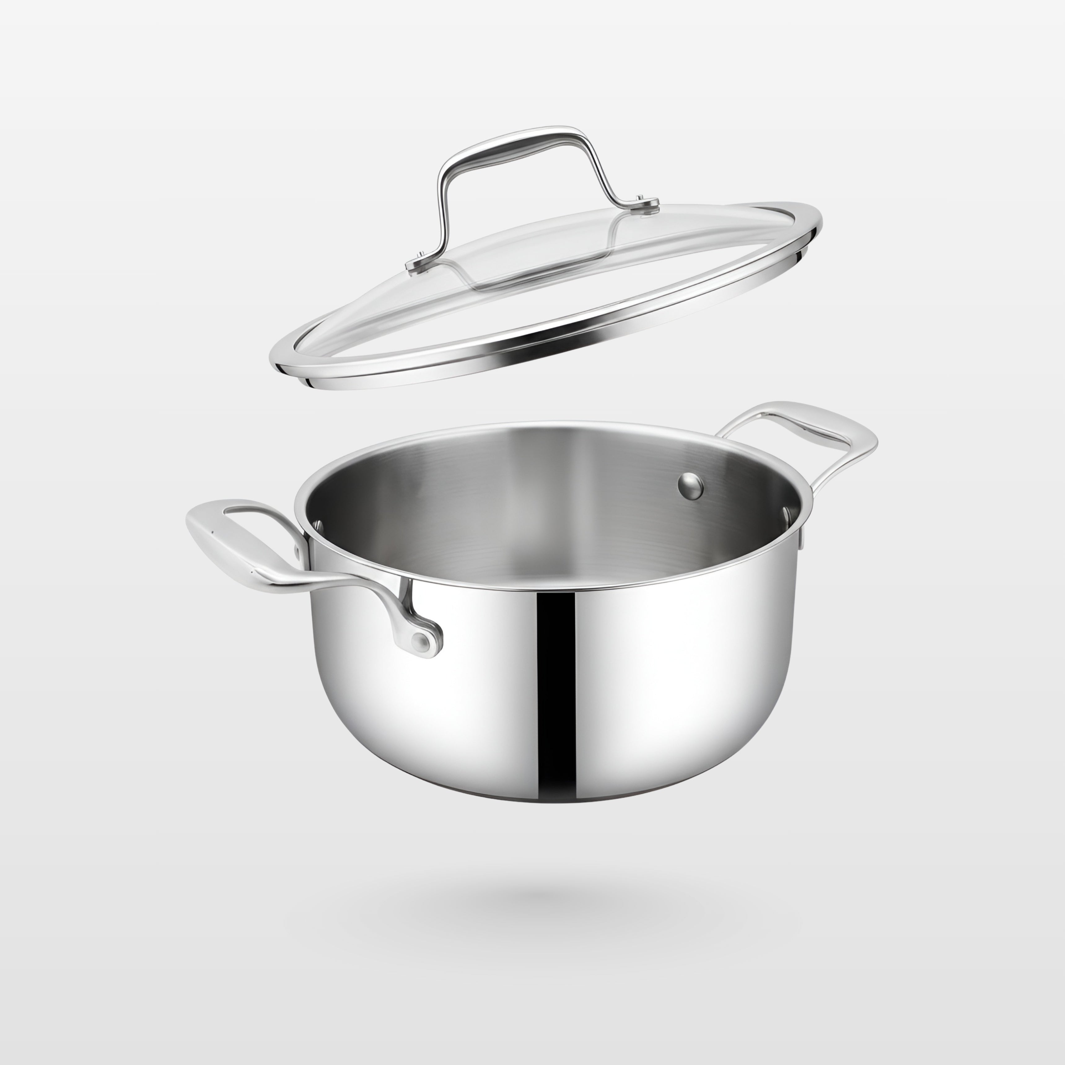 SUNCASA Trismart Triply Casserole with lid,20 cm