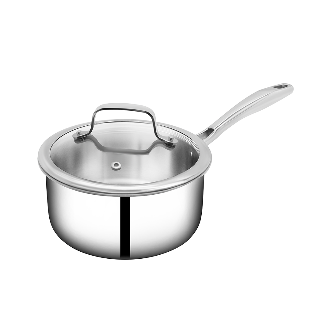 SUNCASA Tri Smart Triply Sauce pan with lid, 14 cm