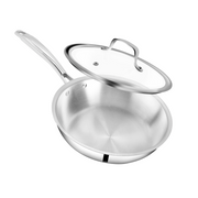 SUNCASA Tri Smart Triply Frypan with lid, 22 cm