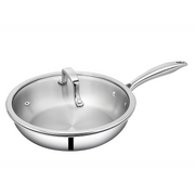 SUNCASA Tri Smart Triply Frypan with lid, 26 cm