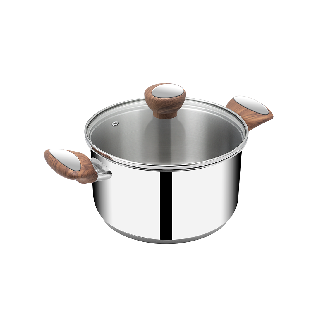 SUNCASA Impact Pro Luxe Casserole with Glass Lid, 16cm