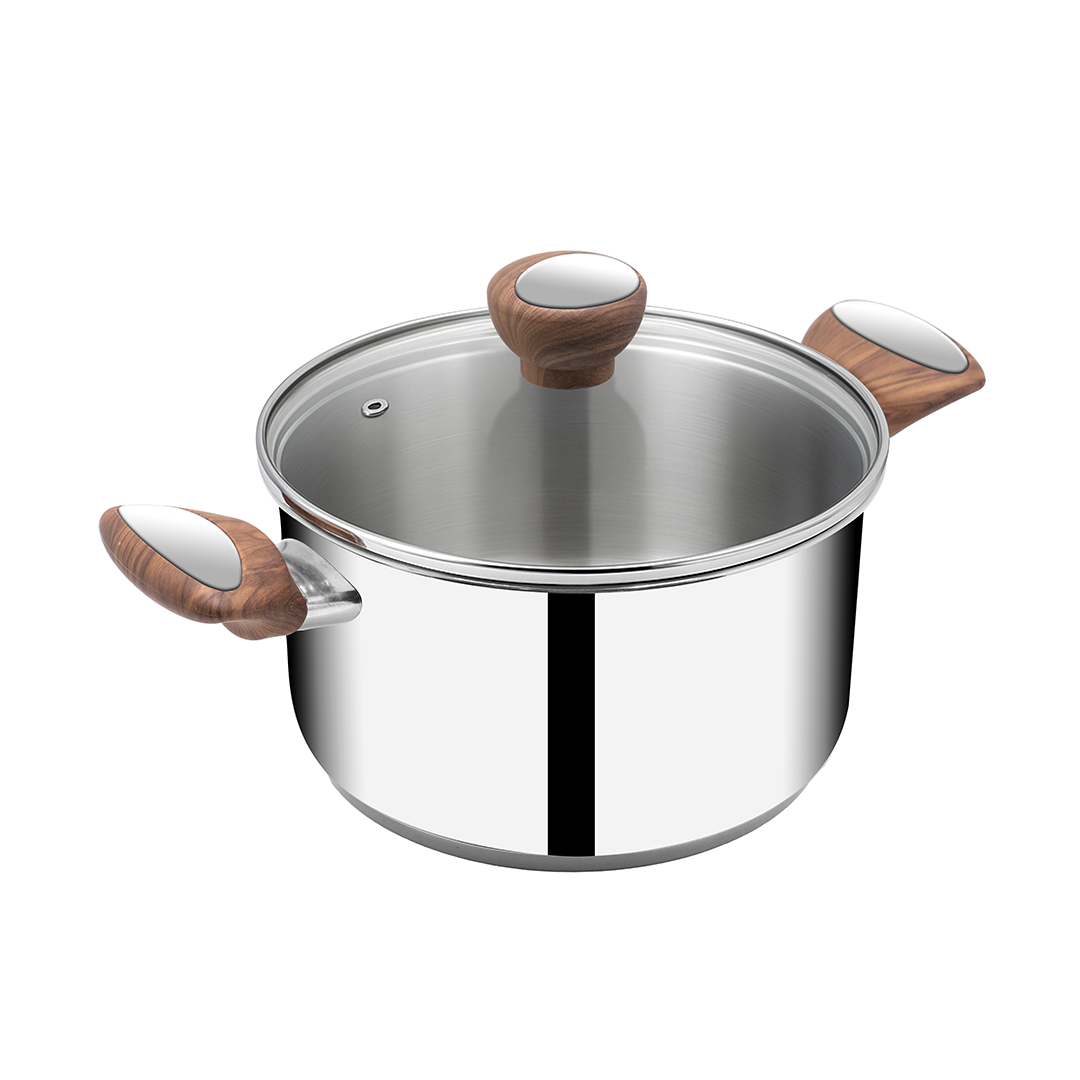 SUNCASA Impact Pro Luxe Casserole with Glass Lid, 20cm