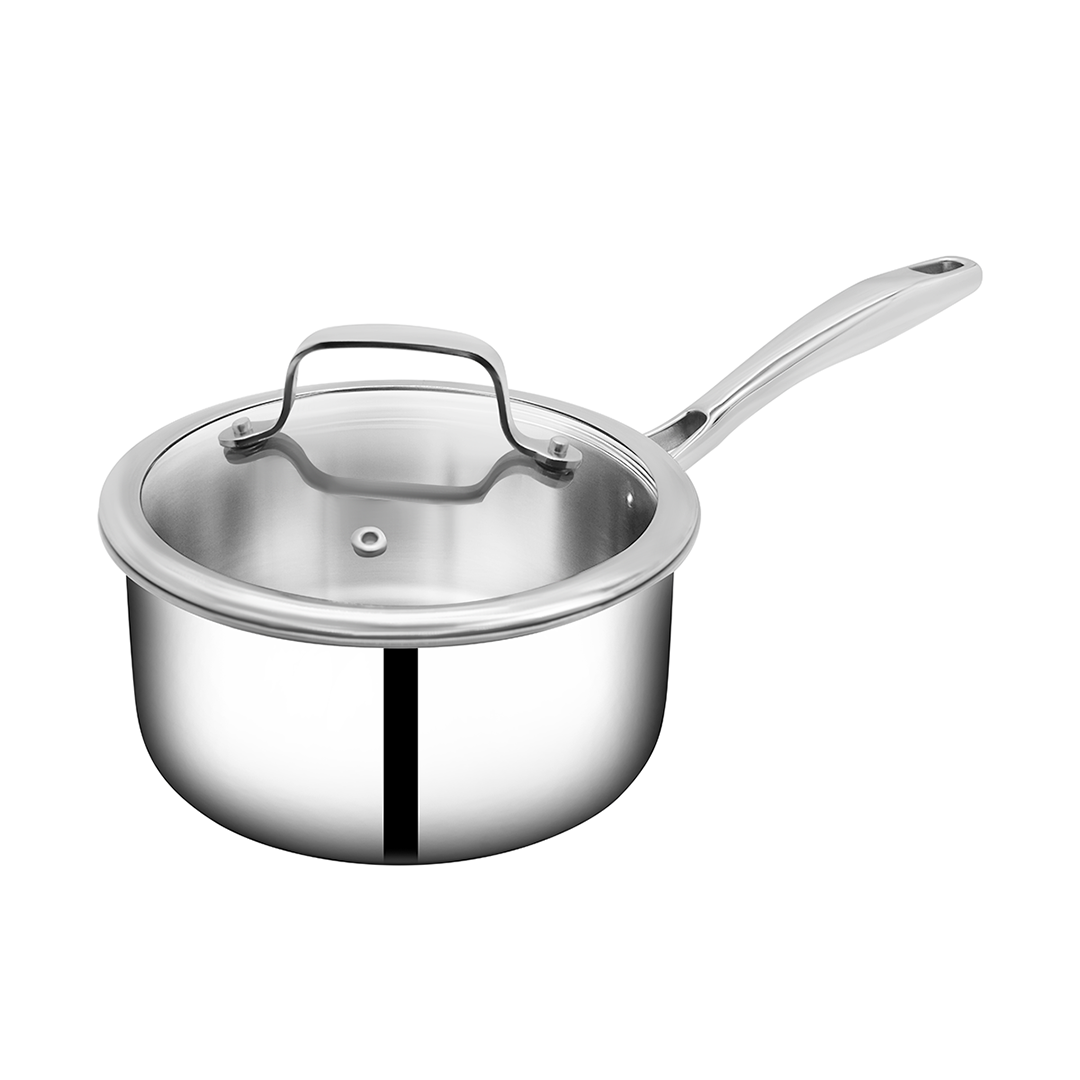SUNCASA Tri Smart Triply Sauce pan with lid, 16 cm