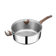 SUNCASA Impact Pro Luxe SautePan with Glass Lid, 24cm