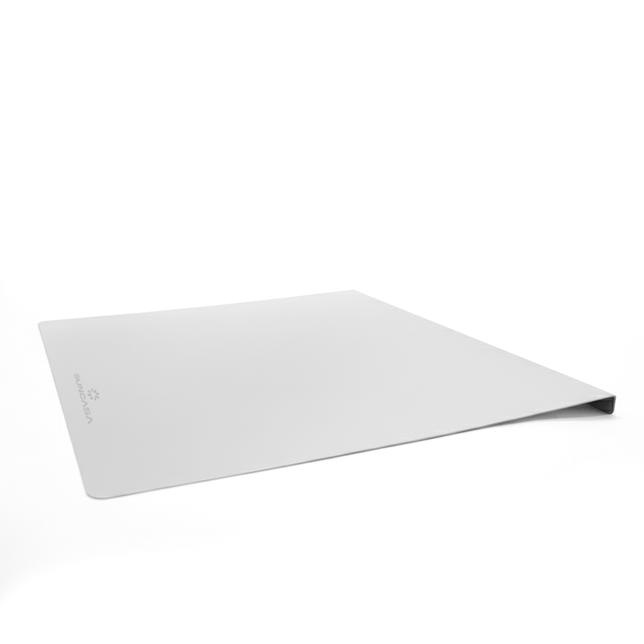 SUNCASA Essentra Stainless steel Chopping Board with Counter Lip, Medium