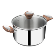 SUNCASA Impact Pro Luxe Casserole with Glass Lid, 28cm