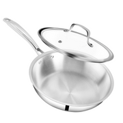 SUNCASA Tri Smart Triply Frypan with lid, 26 cm