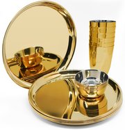 SUNCASA Festa PVD Dinner Set, 18 PCS