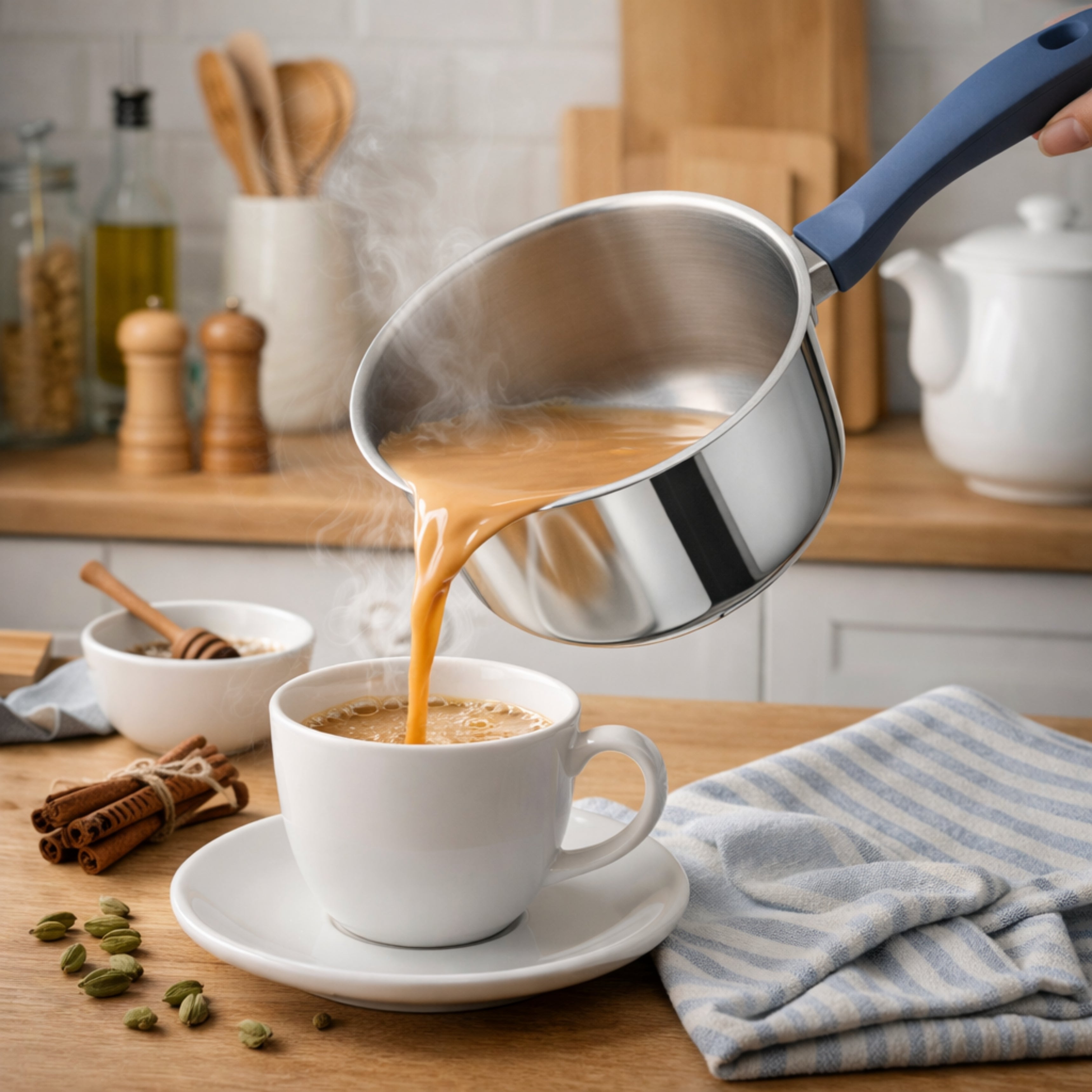 SUNCASA Impact Pro Stainless Steel Saucepan, 14cm