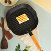 SUNCASA Castella Pre Seasoned Cast Iron Grillpan, 28cm/ 1.7L