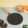 SUNCASA Castella Pre Seasoned Cast Iron Roti Tawa, 26cm