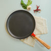 SUNCASA Castella Pre Seasoned Cast Iron Dosa Tawa, 28cm