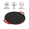SUNCASA Castella Pre Seasoned Cast Iron Dosa Tawa, 30cm
