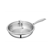 SUNCASA Tri Smart Triply Frypan with lid, 18 cm