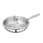 SUNCASA Trismart Triply Frypan with lid, 24 cm