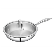 SUNCASA Trismart Triply Frypan with lid, 24 cm