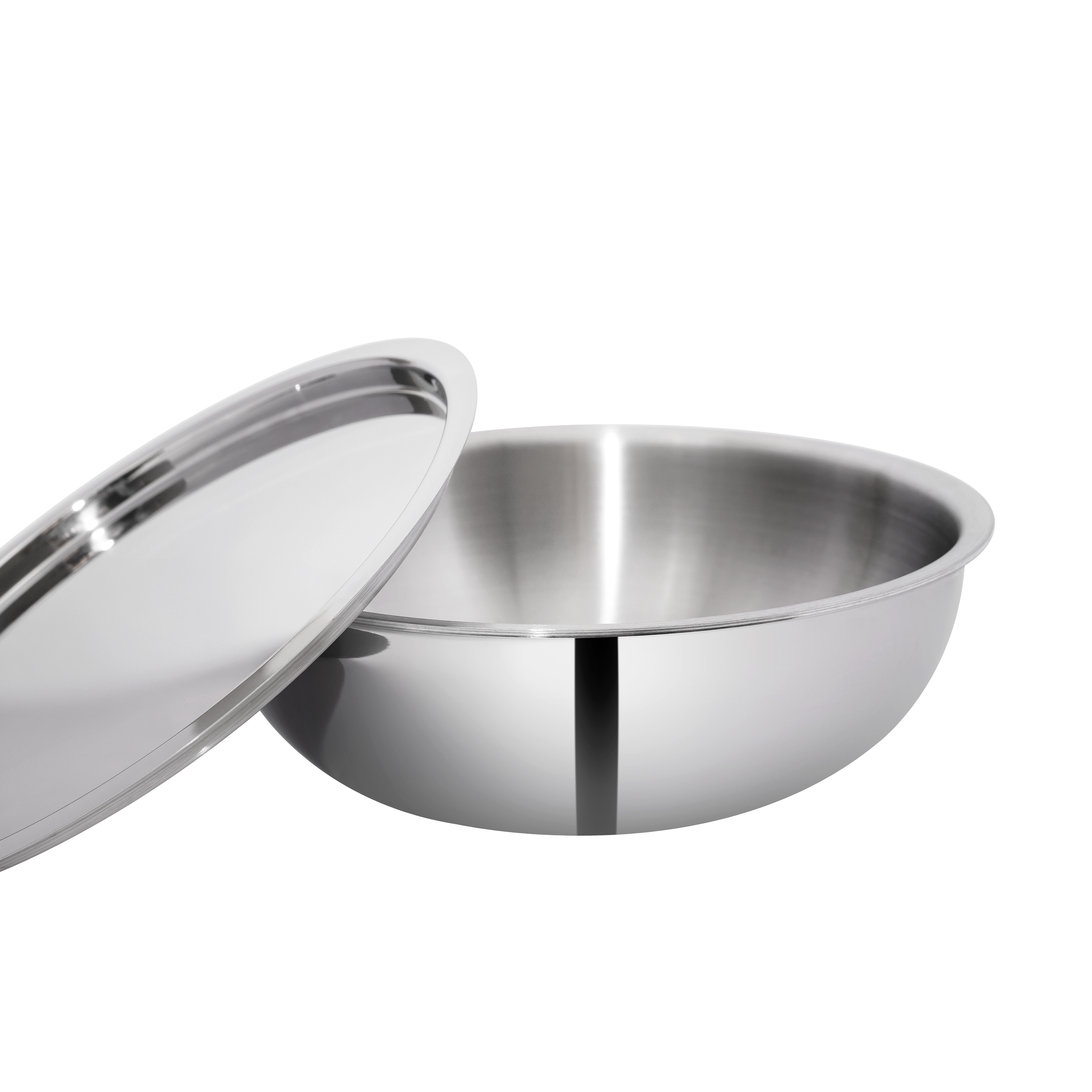 SUNCASA Tri Smart Triply Tasla with lid, 30 CM