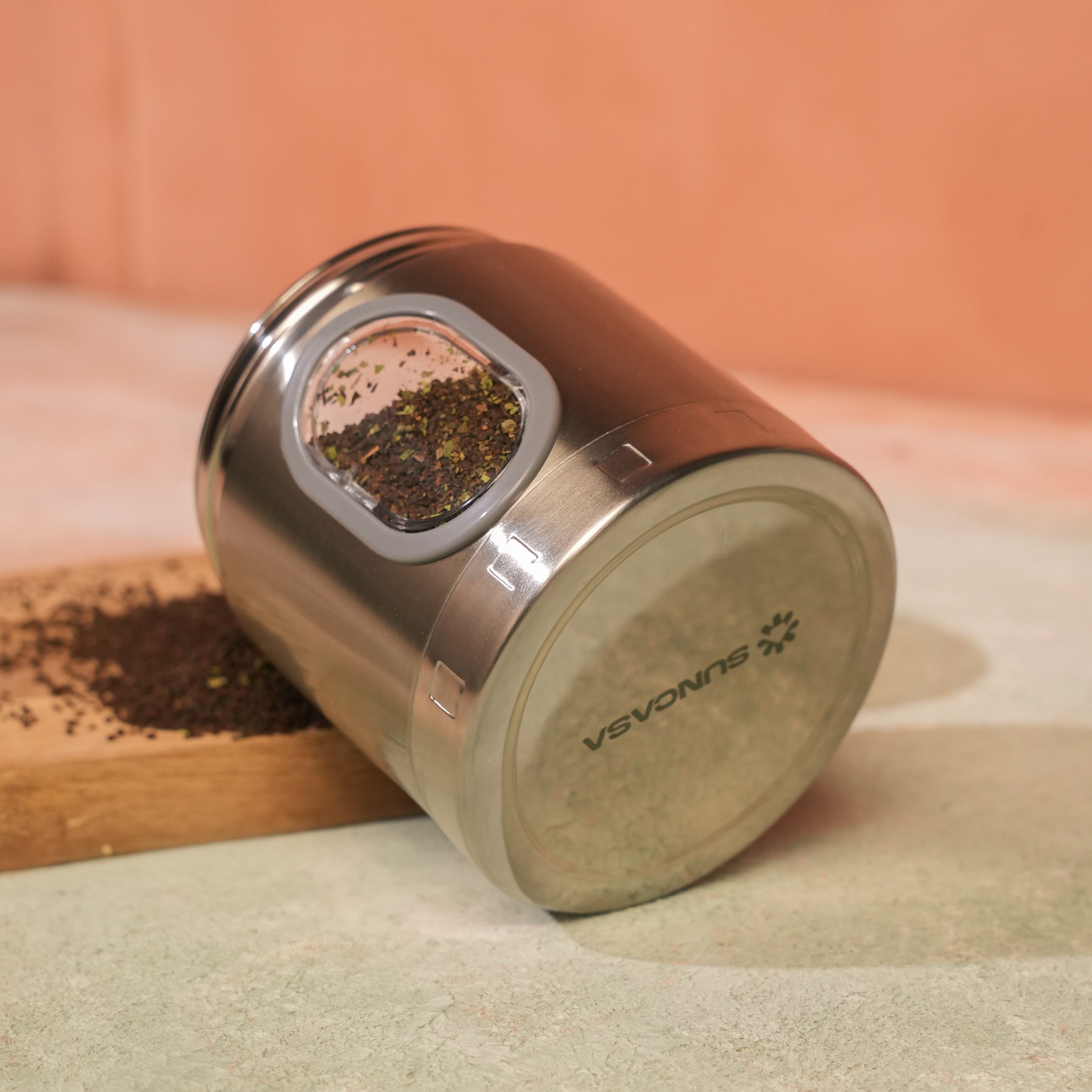 SUNCASA Essentra S.S Screw Lid Canister,750 ml