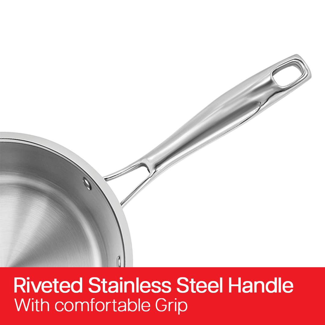 SUNCASA Tri Smart Triply Sauce pan with lid, 16 cm