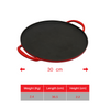 SUNCASA Castella Pre Seasoned Cast Iron Dosa Tawa, 30cm