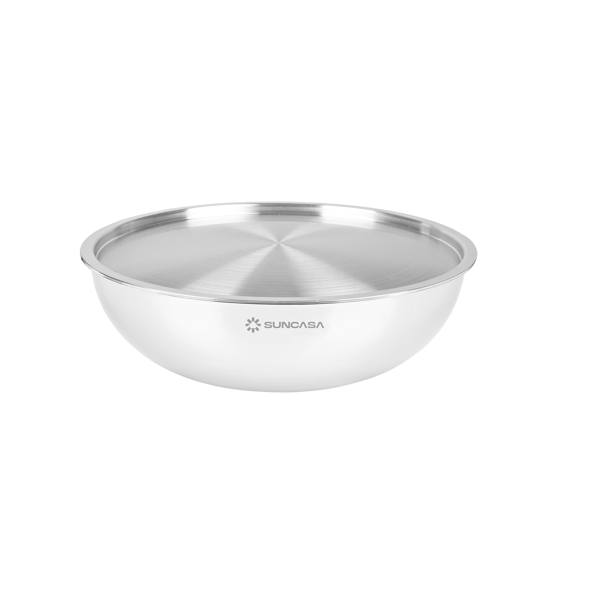 SUNCASA Trismart Triply Tasla with lid, 30 CM