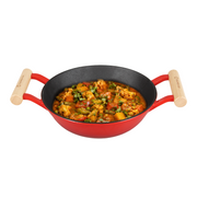 Castella Pre-Seasoned Cast Iron Kadai - 24cm/ 2.2L