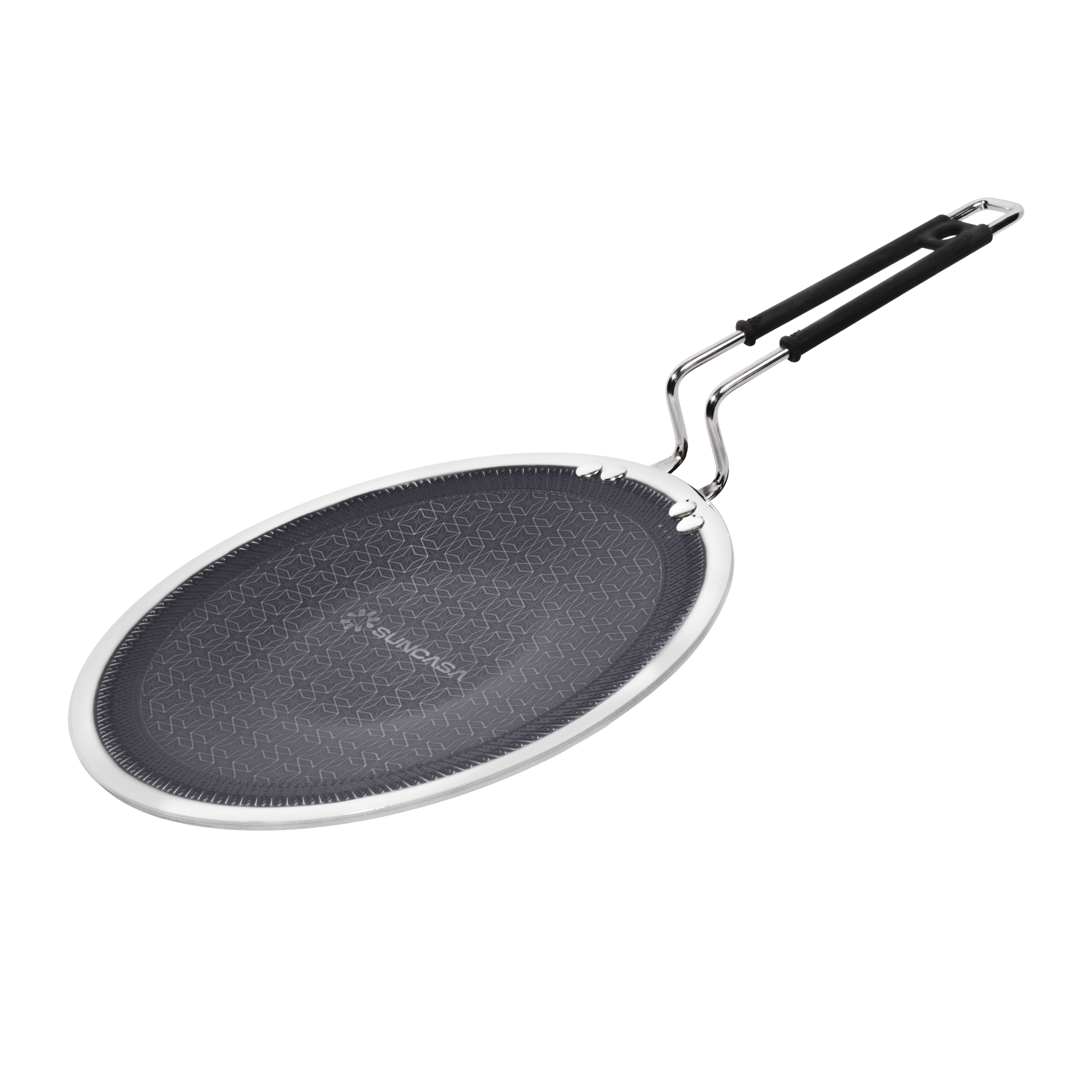 Mitrix Plus Triply with Ceramic Coating Roti Tawa, 25cm