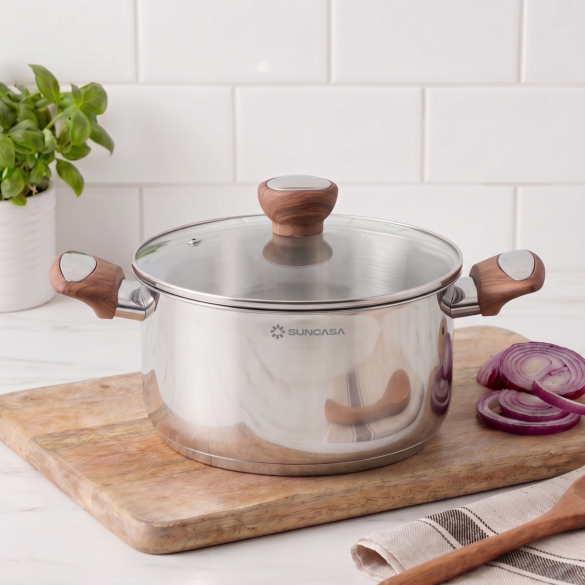 Impact Pro Luxe Casserole with Glass Lid, 24cm/ 5.4L