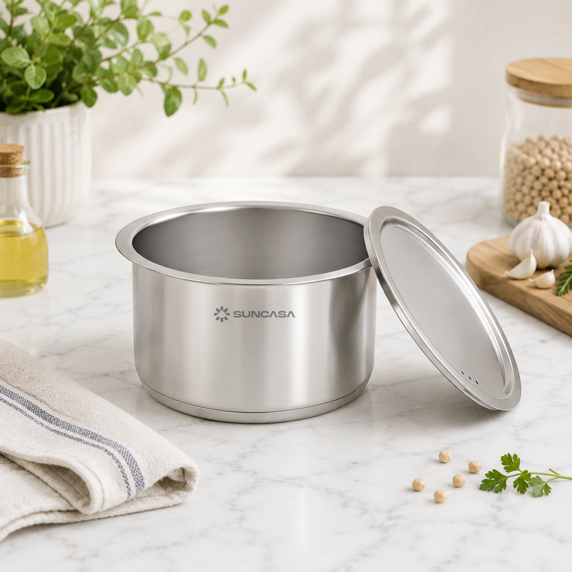 Impact Pro Stainless Steel Tope with Steel Lid, 28cm/ 9.6L