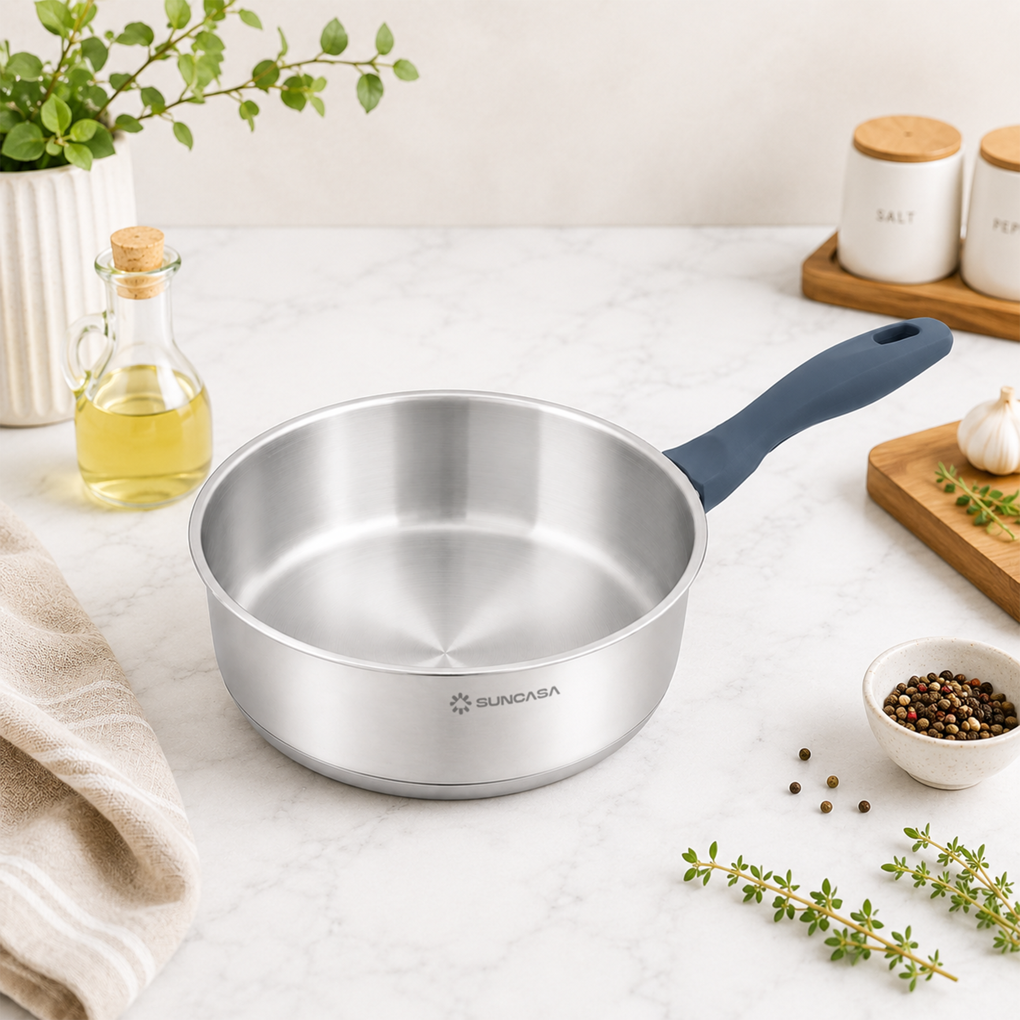 Impact Pro Stainless Steel Sautepan, 28cm/ 6.1L