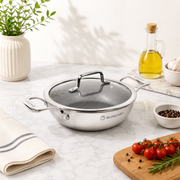 Mitrix Plus Triply with Ceramic Coating Kadai, 26cm
