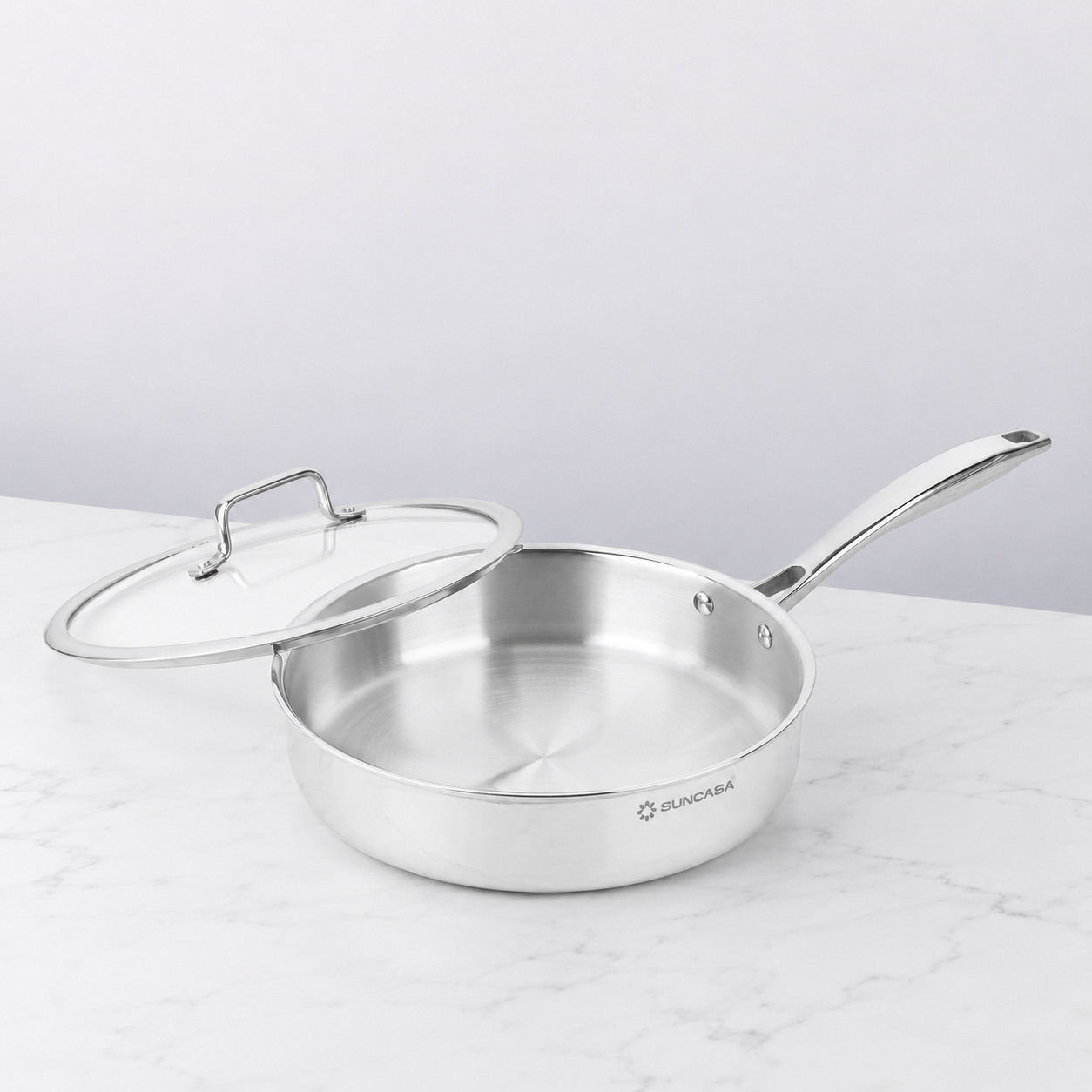 Trismart Triply Sautepan with lid,  28cm