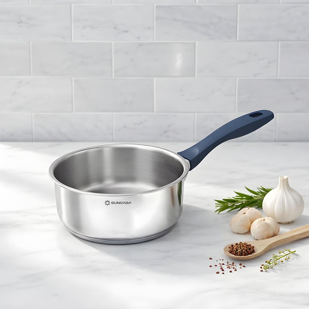 SUNCASA Impact Pro Stainless Steel Saucepan, 14cm