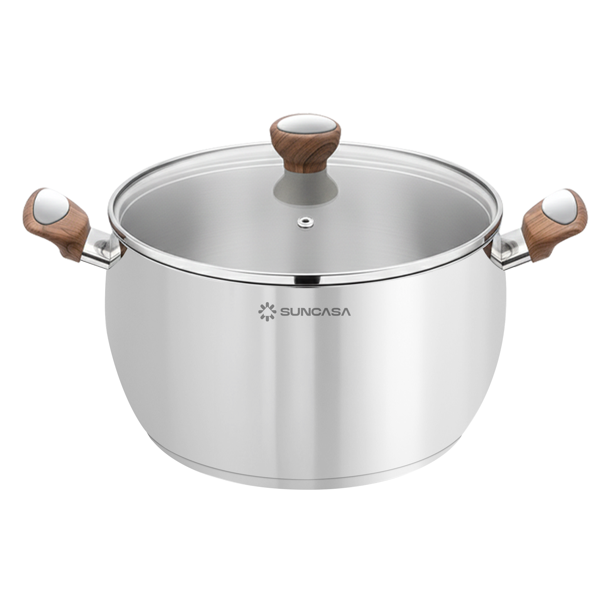 Impact pro Luxe Belly Casserole with Glass lid, 24cm/ 7.25L