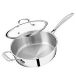 SUNCASA Trismart Triply Sautepan with lid,  28 cm