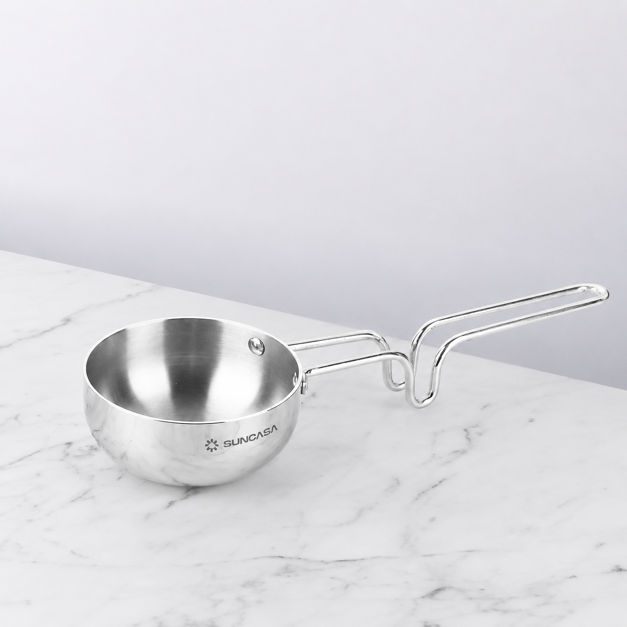 SUNCASA Trismart Triply Tadka pan, 10 cm