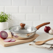 SUNCASA Impact Pro Luxe Frypan with Glass Lid, 28cm