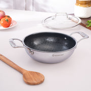 Mitrix Plus Triply with Ceramic Coating Kadai, 24cm